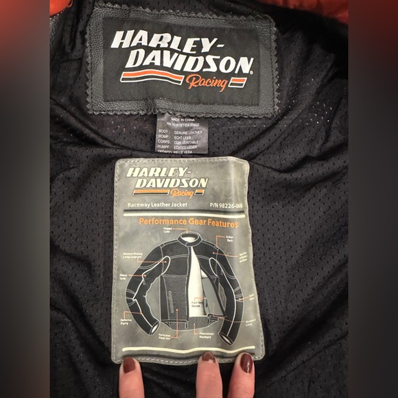 Harley-Davidson Screamin' Eagle Black and Orange Jacket size small - Picture 10 of 13